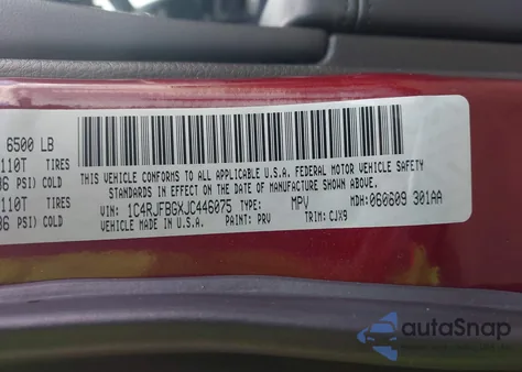 2018 Jeep Grand Cherokee Limited 4X4 from USA, damaged, VIN 1C4RJFBGXJC446075